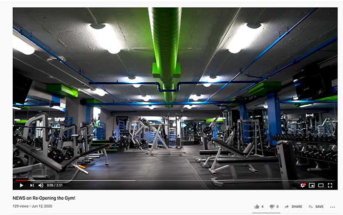 Screen shot of Jose Mier's gym: Burbank Fitness Club