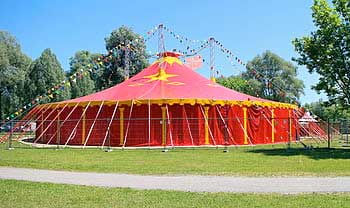 Large circus tent