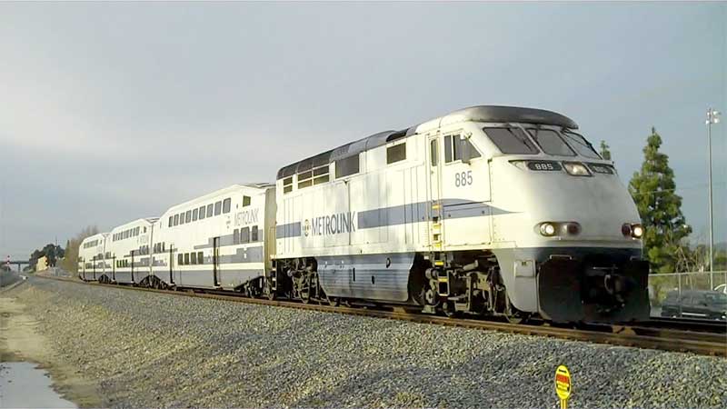 metrolink train in Sun Valley, CA