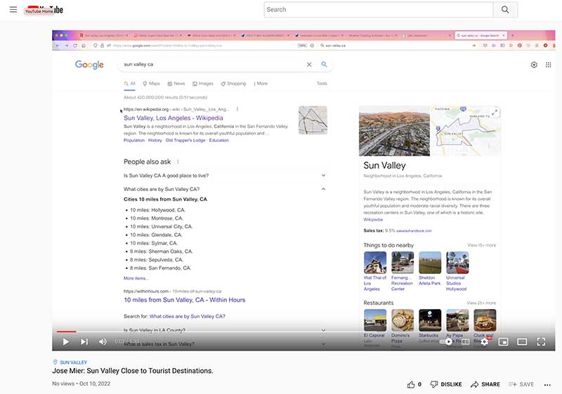Jose MIer searches Google for Sun Valley info