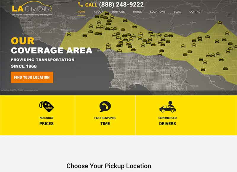 Taxi company site Sun Valley, CA Jose Mier