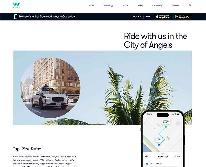 Waymo page Sun Valley, CA Jose Mier